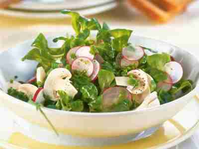 Champignon-Feldsalat