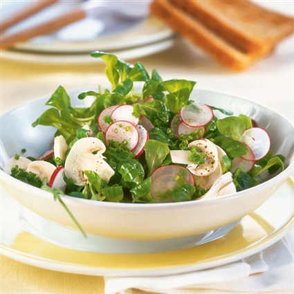 Champignon-Feldsalat