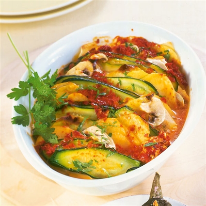 Petersilien-Zucchini-Auflauf