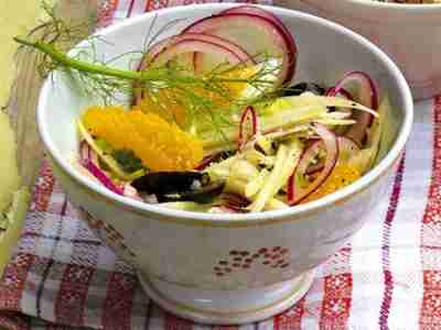 Veganer Fenchel-Orangen-Salat