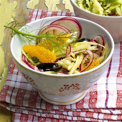 Veganer Fenchel-Orangen-Salat