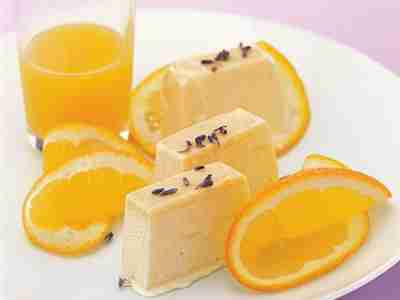 Orangen-Lavendel-Parfait