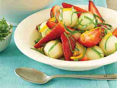 Erdbeer-Melonen-Salat