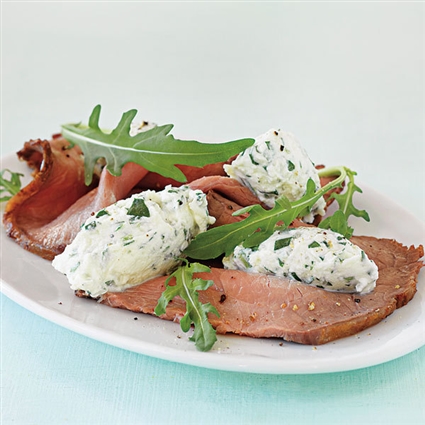Rucola-Parmesan-Nocken