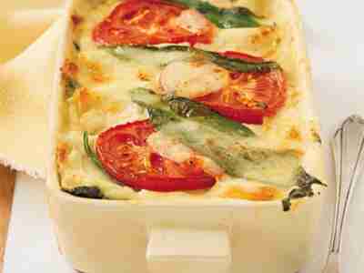 Bärlauch-Tomaten-Lasagne
