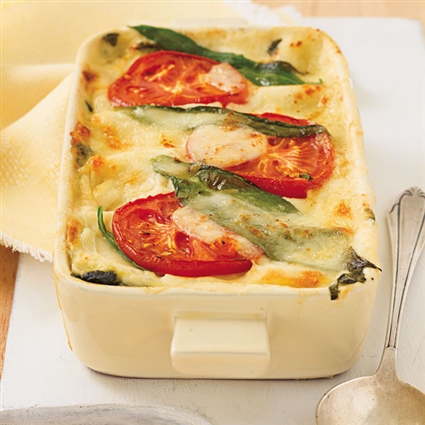 Bärlauch-Tomaten-Lasagne