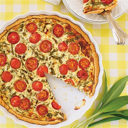 Bärlauch-Tomaten-Tarte