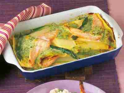 Spargel-Lachs-Lasagne
