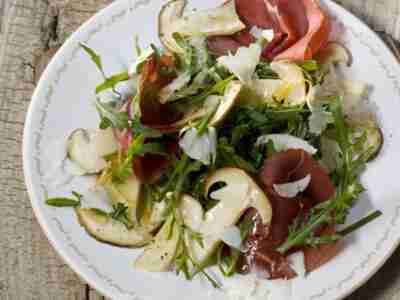 Bresaola mit Pilzen