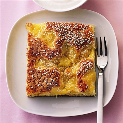 Ananaskuchen mit Kokosquark