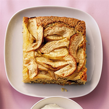 Apfelkuchen mit Vanille-Dip
