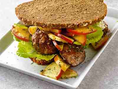 Apfel-Leber-Sandwich