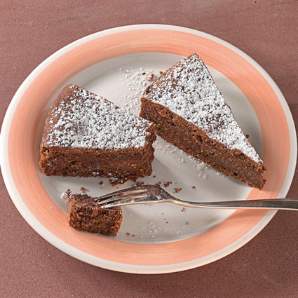 Schokoladenkuchen mit Cranberries