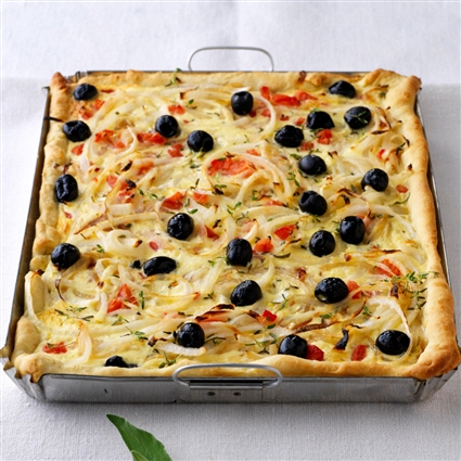 Provenzalischer Tomaten-Zwiebel-Kuchen