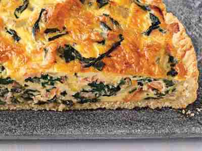 Räucherlachs-Mangold-Quiche