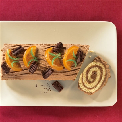 Französische Weihnachtsroulade »Bûche de Noël«