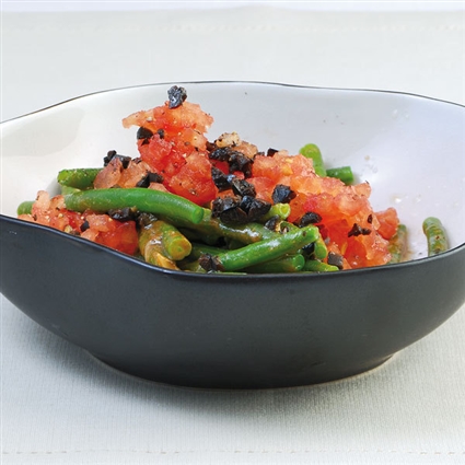 Lauwarmer Bohnensalat vegetarisch