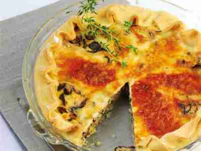 Taleggiotarte mit Pilzfüllung