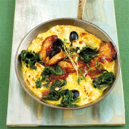 Pute mit Schafkäse-Mangold