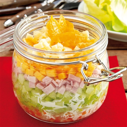 Fruchtiger Schichtsalat