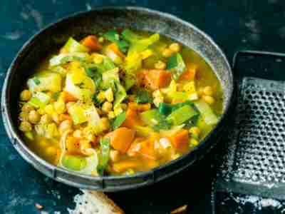 Süßkartoffel-Lauch-Suppe