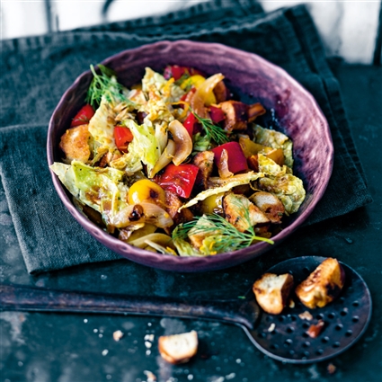 Wirsing-Brezel-Salat
