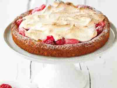 Rhabarber-Himbeer-Kuchen