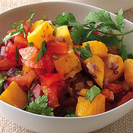 Kürbis-Tomaten-Salat