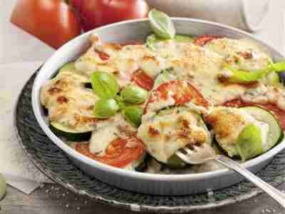 Zucchini-Tomaten-Lasagne