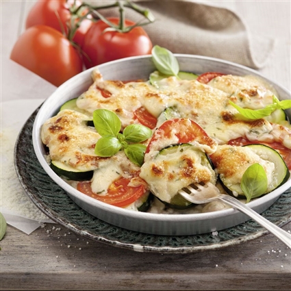 Zucchini-Tomaten-Lasagne