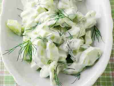 Gurkensalat mit Rahm