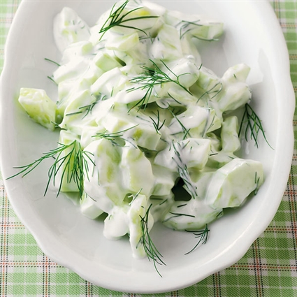 Gurkensalat mit Rahm