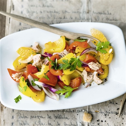 Paprika-Thunfisch-Salat