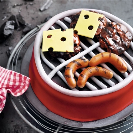Fondanttorte BBQ-Party