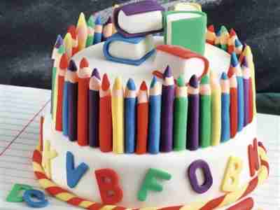 Buntstift-Torte zur Einschulung