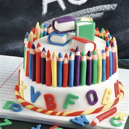 Buntstift-Torte zur Einschulung