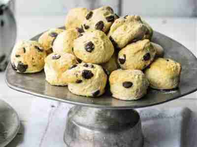 Mini-Scones mit Schokodrops