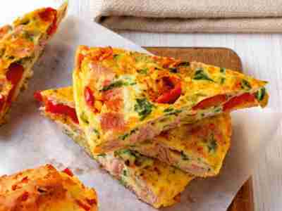 Petersilien-Tomaten-Frittata mit Schinken
