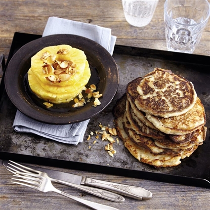 Bananen-Kokos-Pfannkuchen