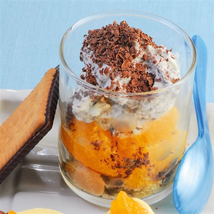 Orangen-Schoko-Becher