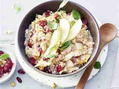 Birnen-Cranberry-Porridge