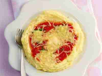 Kartoffelbrei-Pizza