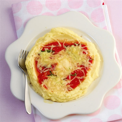 Kartoffelbrei-Pizza