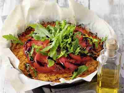 Kürbis-Pizza mit Rucola