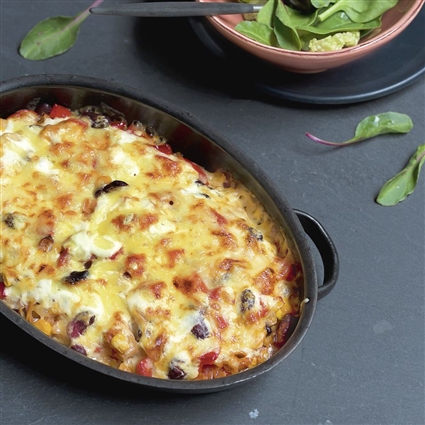 Low-Carb Tex-Mex-Nudelauflauf