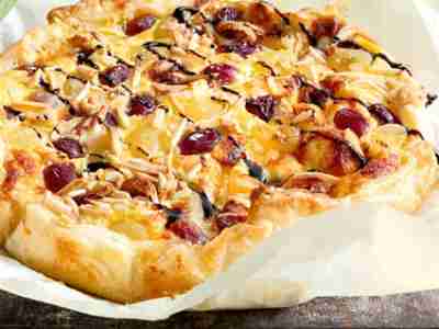 Trauben-Ricotta-Quiche