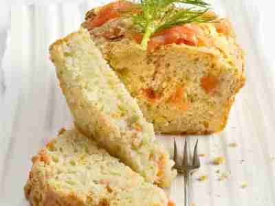 Fenchel-Cake mit Räucherlachs