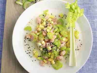 Slow Carb Ceviche mit Mango