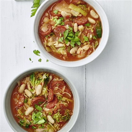 Tomaten-Eintopf mit Chorizo