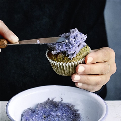 Grüne Hafer-Heidelbeer-Muffins